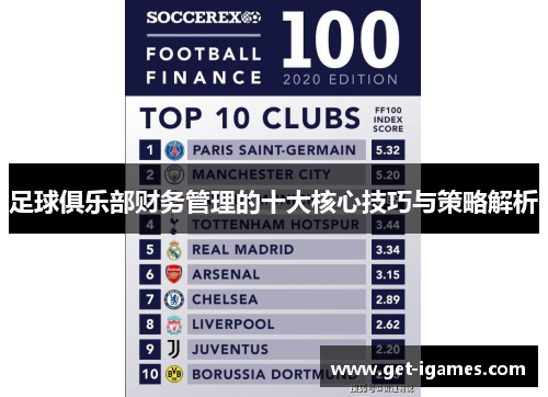 足球俱乐部财务管理的十大核心技巧与策略解析 足球俱乐部财务管理的十大核心技巧与策略解析